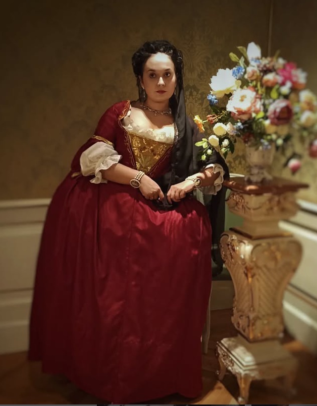 Venetian courtesan’s gown, 1740