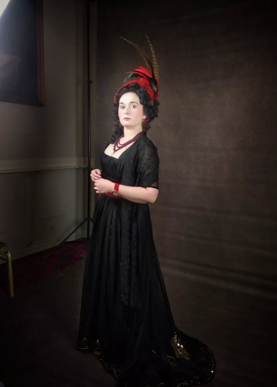 Spanish dress in the robe en chemise style, late 1790s